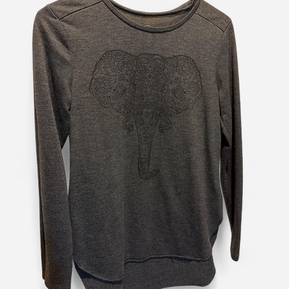 Unbranded Women's Grey and Brown Shirt
